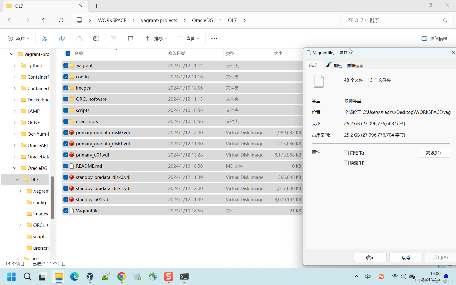 Example of installing Oracle Data Guard environment with Vagrant
