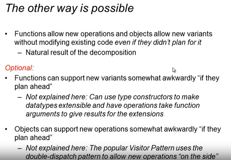 Programming Languages ​​PartC Week2 study notes - OOP (object-oriented) vs FD (functional)