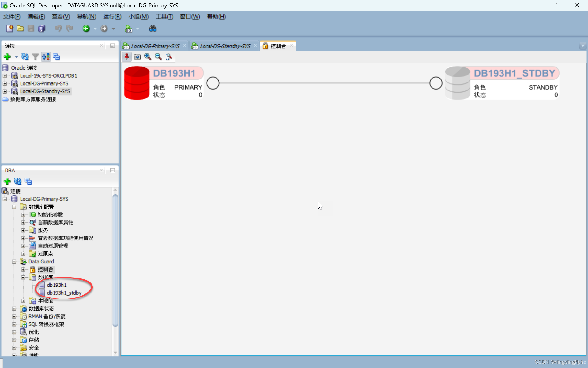 Example of installing Oracle Data Guard environment with Vagrant