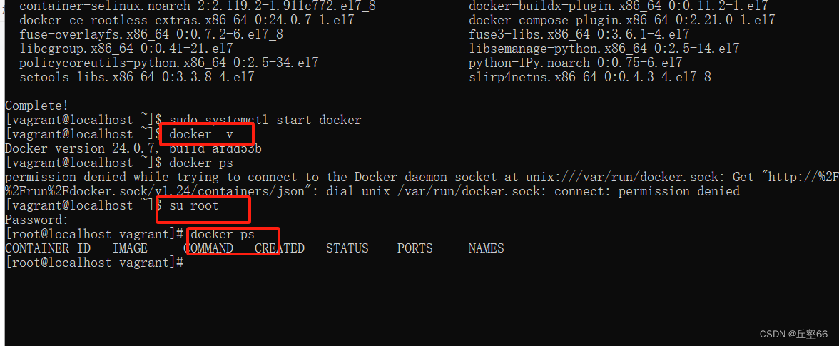 Use vagrant to quickly create linux, and docker to install redis and mysql