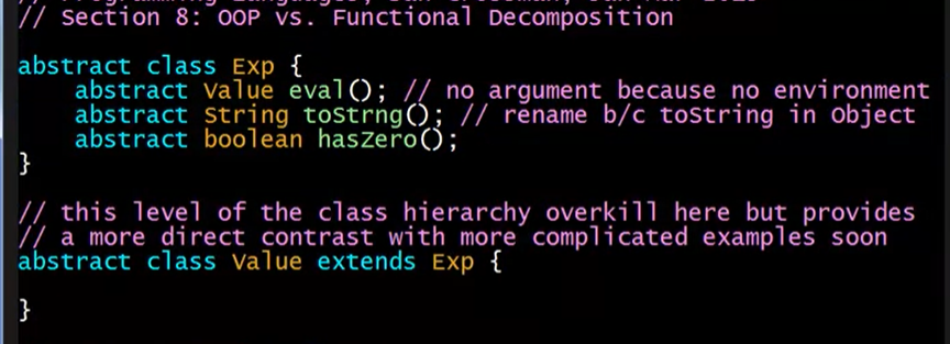 Programming Languages ​​PartC Week2 study notes - OOP (object-oriented) vs FD (functional)