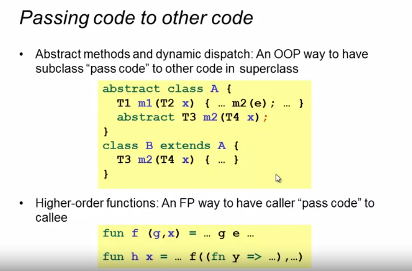 Programming Languages ​​PartC Week2 study notes - OOP (object-oriented) vs FD (functional)