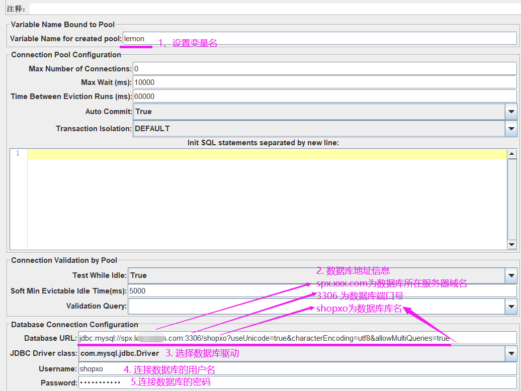 How do the three mainstream technologies of Jmeter, Postman and Python operate the database?