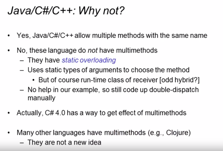 Programming Languages ​​PartC Week2 study notes - OOP (object-oriented) vs FD (functional)