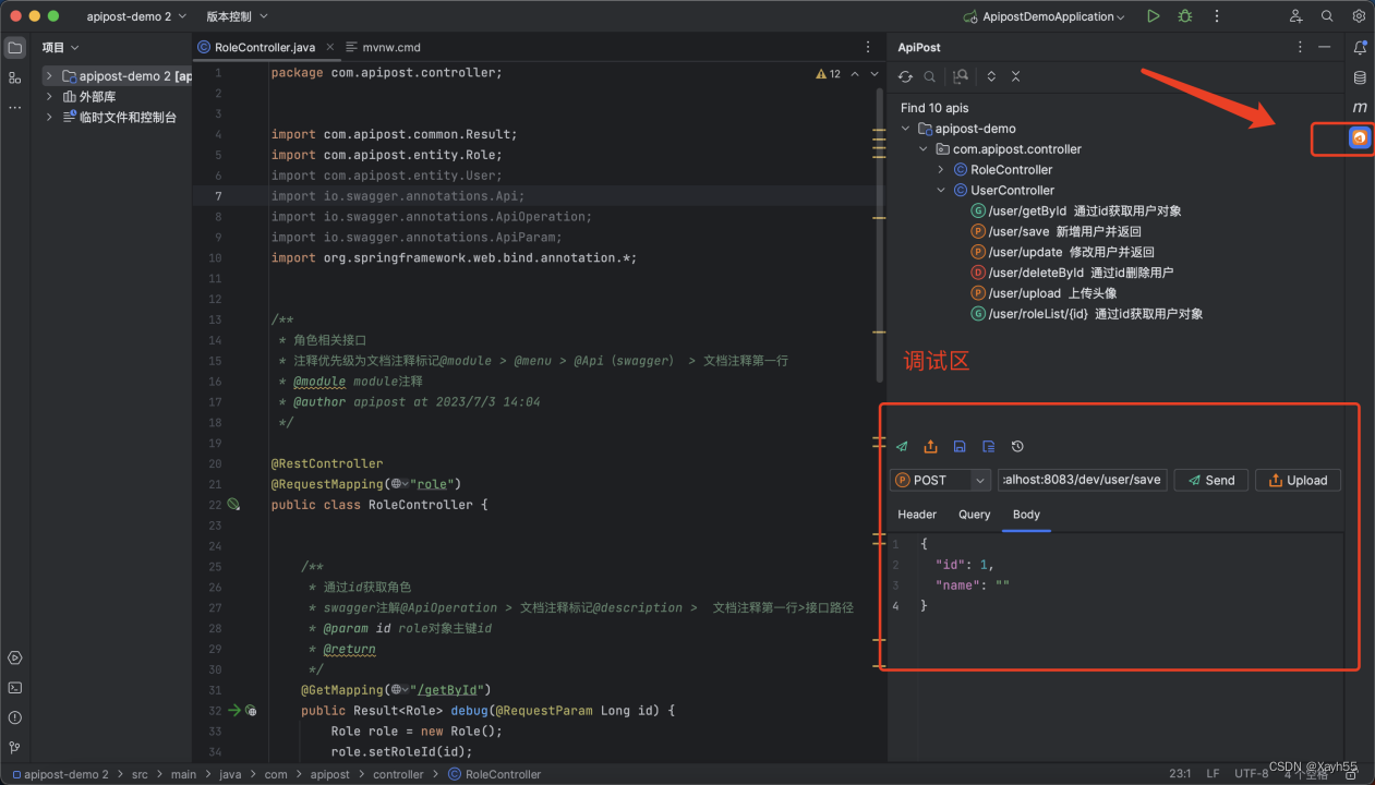 Can postman be used in IDEA?