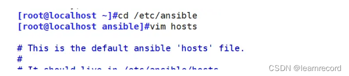 Automated operation and maintenance tool Ansible - overview and command line module