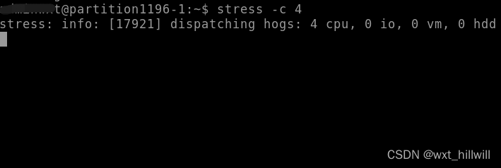 Linux stress command---stress test
