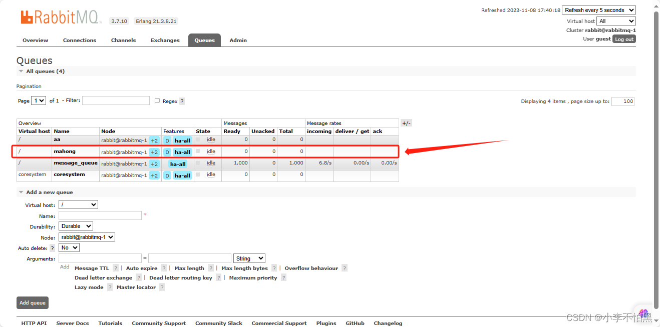 RabbitMQ related deployment