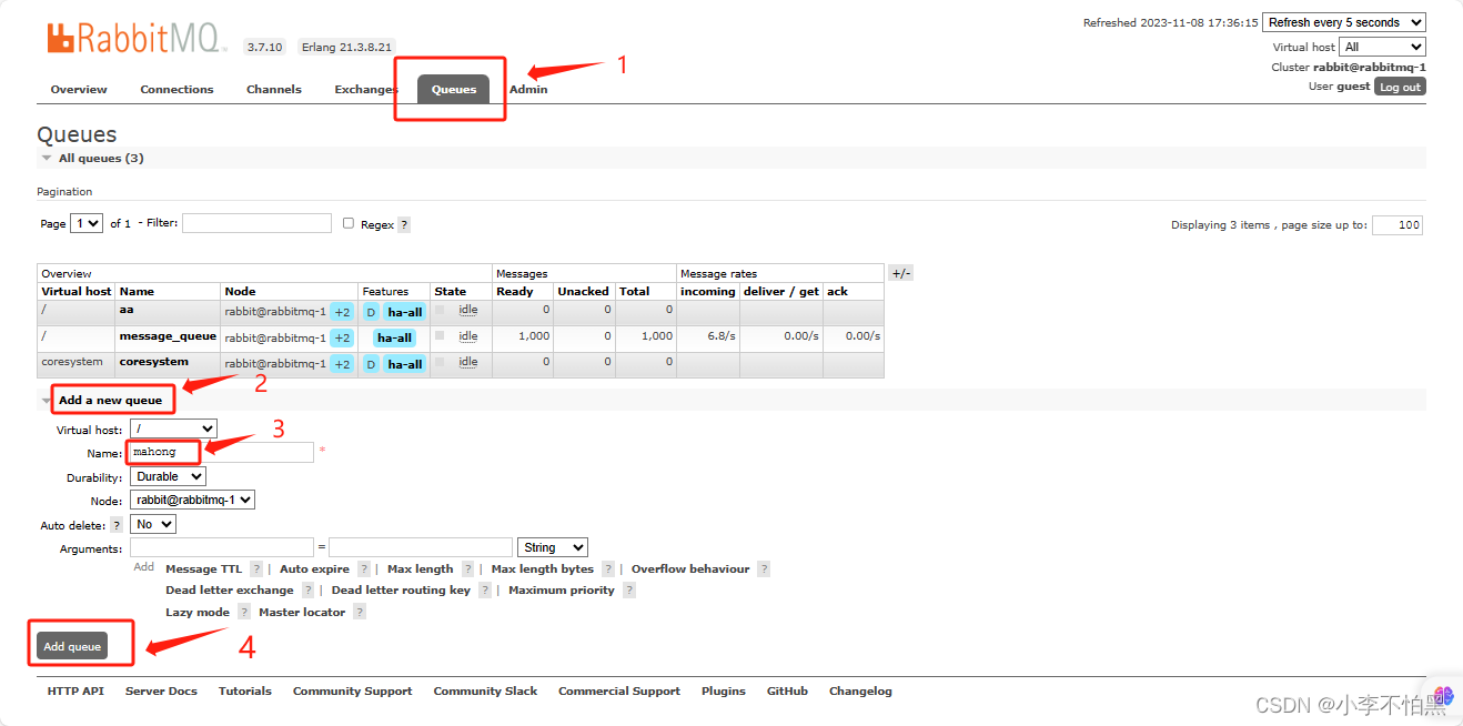 RabbitMQ related deployment