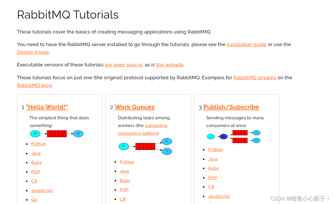 RabbitMQ working mode code examples and integrating RabbitMQ with SpringBoot