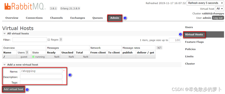 II. Installing and configuring RabbitMQ